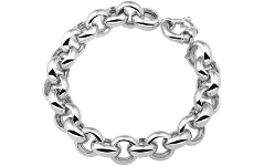 Bracciale argento 925 rolo tondo