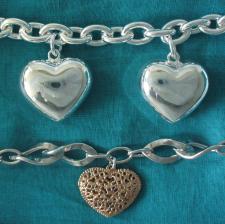 Bracelets with hearts