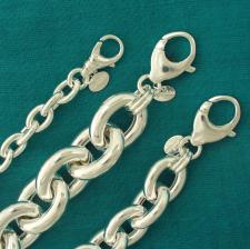 Oval link bracelets
