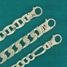 Men's silver crafted bracelets