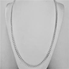 Silver men's box chain necklaces