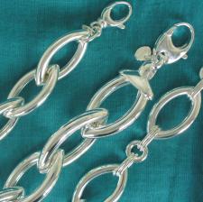 Bracciali catena maglia ogiva e maglia a goccia