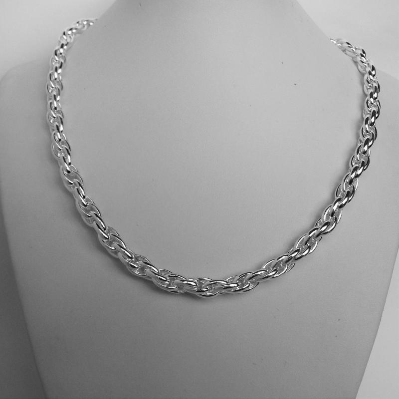 Hollow silver chain on sale