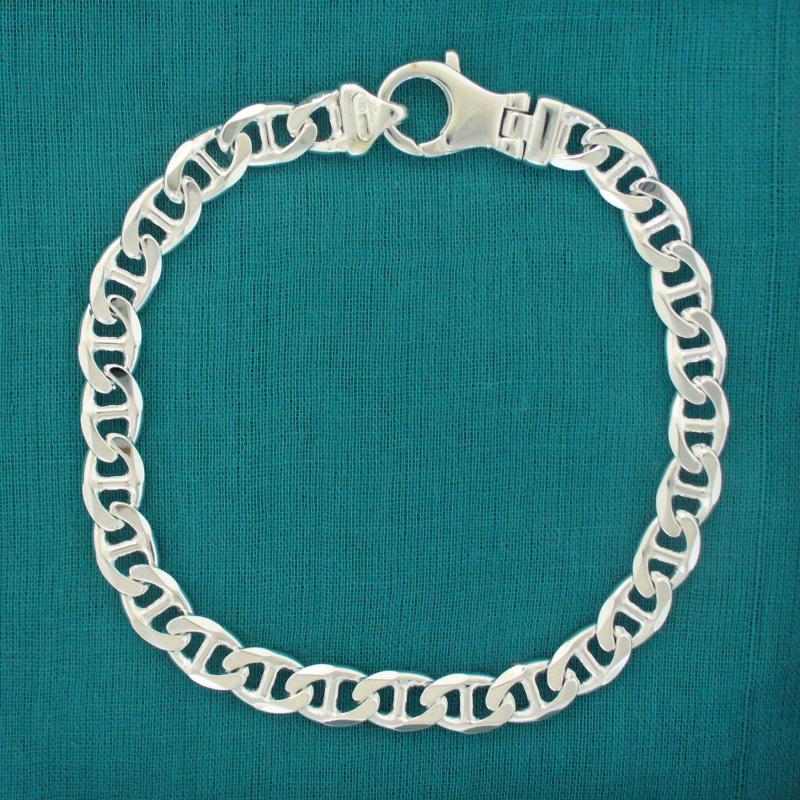 My-Bead Catena Di Estensione 5cm Per Bracciali - Argento 925 Con Moschettone 9mm - Senza Nichel Fatto In Germania