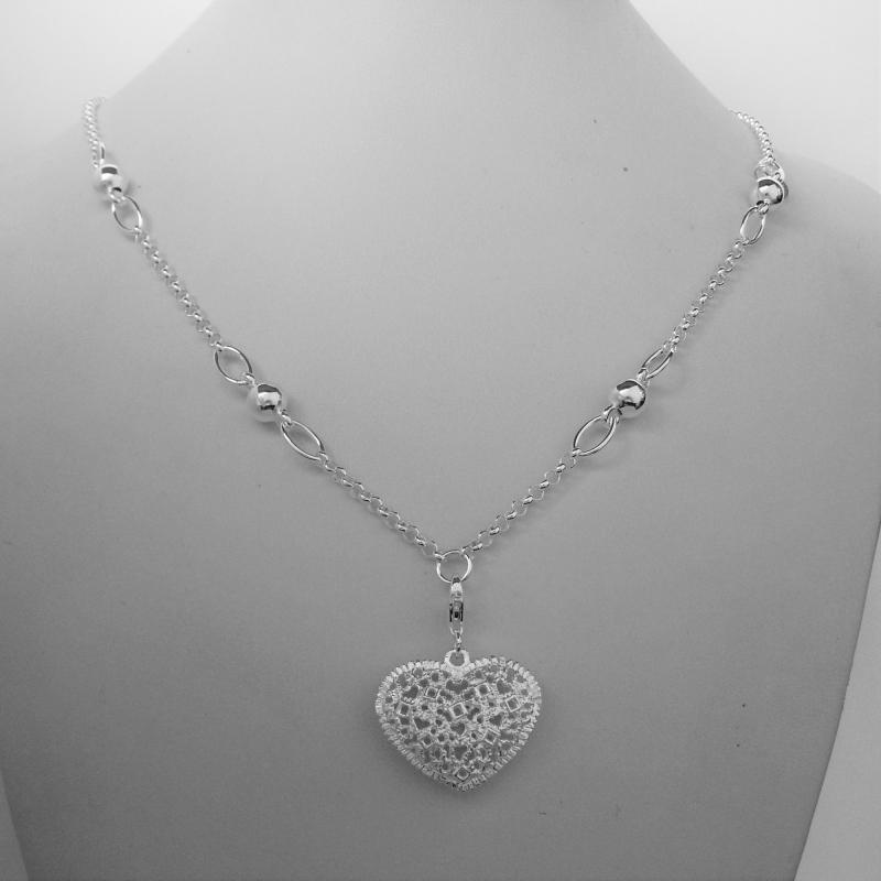 Collana con ciondolo cuore