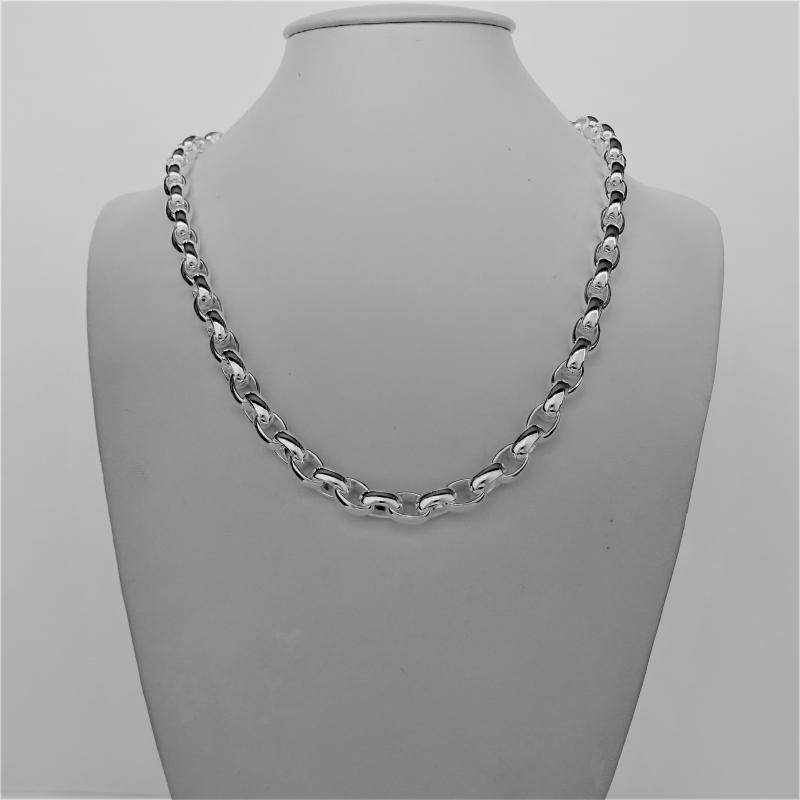 Aooaz Jewelry Pendant Necklaces for Men Women Silver Material Necklace Rolo Link Chain Necklace