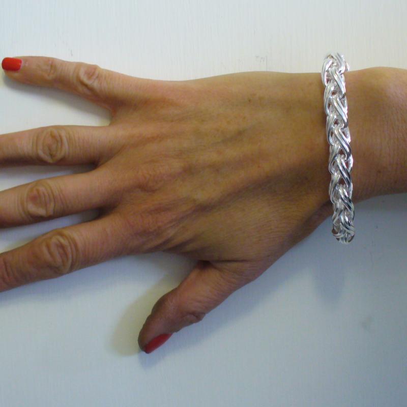 Les Poulettes Bijoux Orecchini In Argento 925 Con Catena Veneziana E Cerchio - Gioiello Donna In Cofanetto