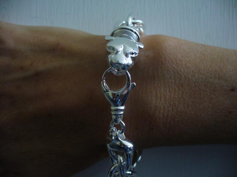 Bracciale Argento 925 Con Ciondolo Figlia – Doppia Catena, Regalo Madre-figlia, 16+3 Cm