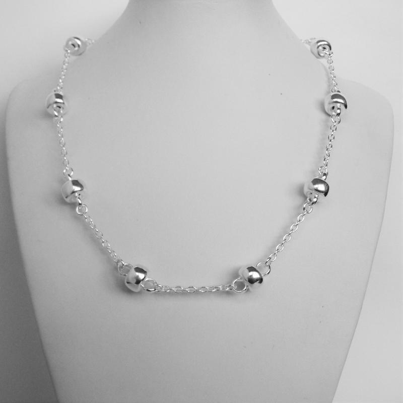 NKlaus Collana Donna In Argento 925 – Catena Ancora 38cm, Larghezza 1,2mm, Peso 2,2g
