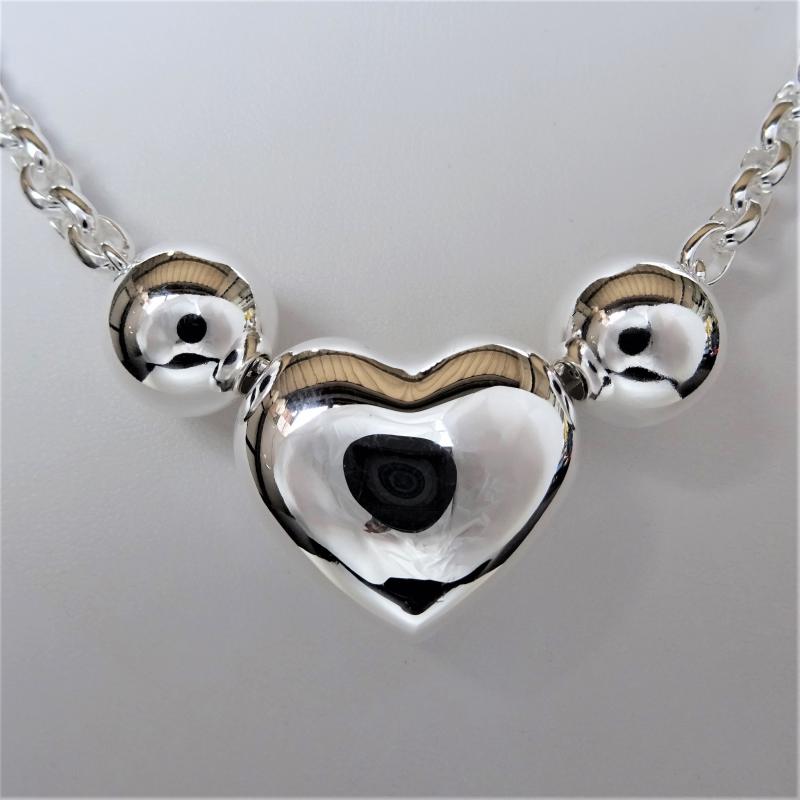 Annie Haak Collana Con Cuore Aperto – Argento 925, Regalo Senza Tempo