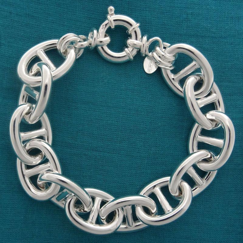 Sterling silver mariner bracelet 