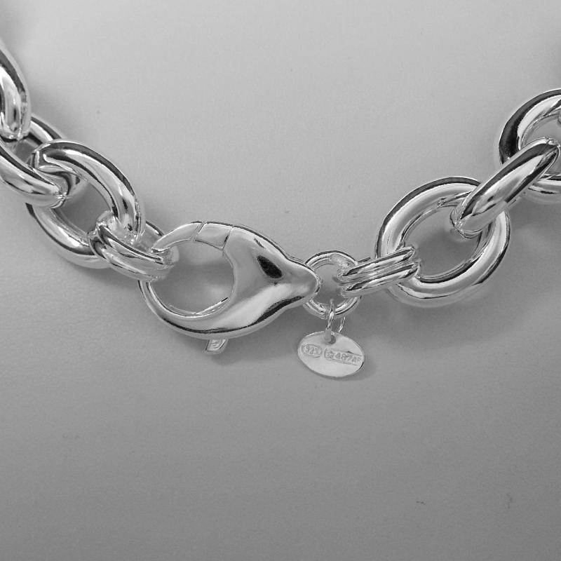 Collana Donna Lunga SOVRANI Maglie Ovali E Multi Filo Con Cerchi In Argento 925 - Camporelli Gioielli
