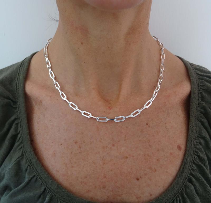 Tuscany Silver Collana Donna In Argento Sterling 925 - Maglia Belcher Rotonda, Lunghezza 56 Cm, Ipoallergenica, In Confezione Regalo