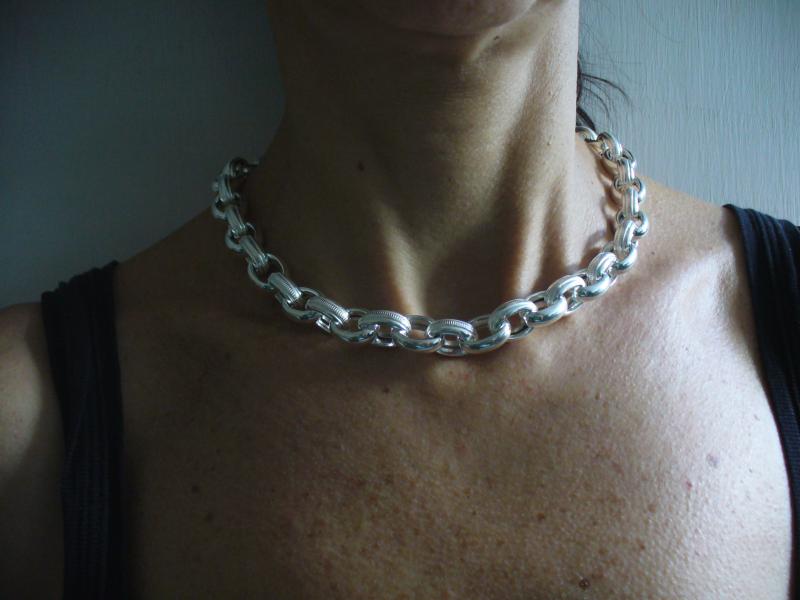 Collana Tuscany Silver In Argento 925 Con Disco Ovale - 51 Cm, Regalo