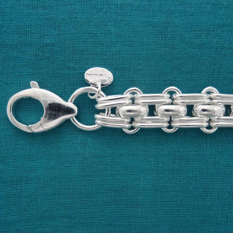 Sterling silver on sale panther link bracelet