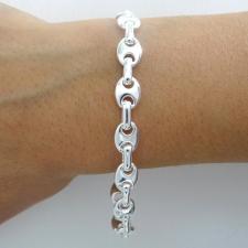 Bracciale in argento 925 maglia marina donna