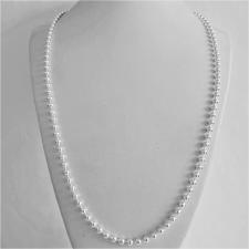 Sterling silver ball chain necklace 4mm. Length 60 cm.