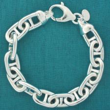 Bracciale maglia argento.