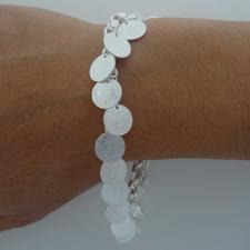 Half dollar silver bracelet