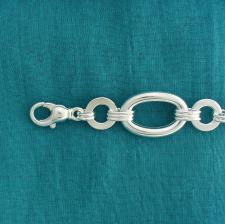 Classic sterling silver women's bracelet