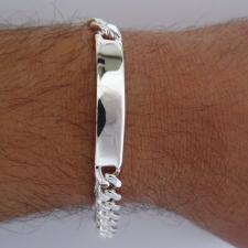 Id bracelet in sterling silver