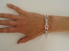 925 italy silver bracelet, arezzo italy