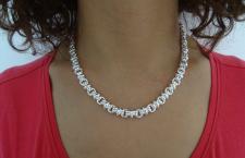 Silver chain made in arezzo italy