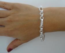 Braccialetto in argento 925 figaro rolo'
