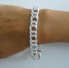 Curb bracelet in 925 sterling silver