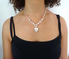 Collana argento con cuore san valentino