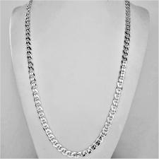 Collana uomo maglia traversino ''Flat Marina'' in argento massiccio. Larghezza 5,8mm. Lunghezza 6...