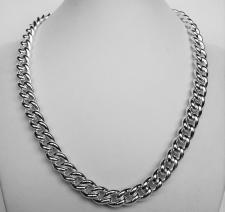 Sterling silver hollow curb necklace 10mm.