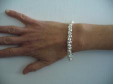 Sterling silver garibaldi link bracelet