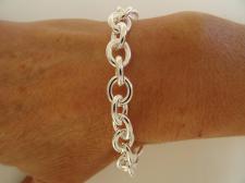 Sterling silver toggle bracelet 10mm