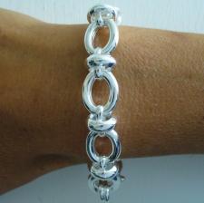 Handmade silver bracelet made in Italy