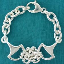 Sterling silver horsebit bracelet, 925 Italy equestrian jewelry