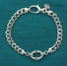 Bracciale catena unisex. Gioielli in argento.