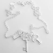 Collana chiavi in argento 925