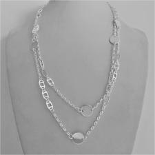 Silver circle necklace