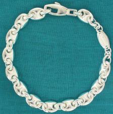 Sterling silver men's mariner bracelet
