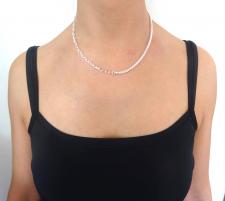 Collana a due catene in argento 925 massiccio