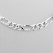 Sterling silver Figaro necklace 5,8mm