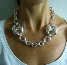 Sterling silver marina necklace