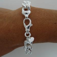 Sterling silver curb bracelet 12mm