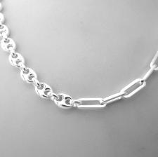 Collana in argento 925 due catene
