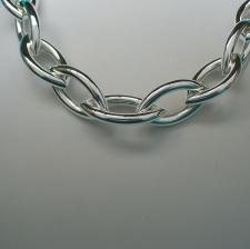 Sterling silver ogival necklace