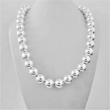 925 sterling silver ball bead necklace 14mm