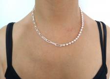 Collana in argento a due catene