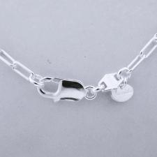 Paperclip chain in sterling silver made in italy