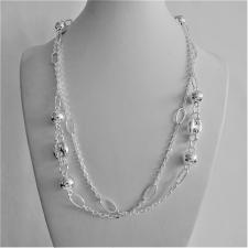 Collana lunga in argento 925 lunghezza 1 metro 100 centimetri